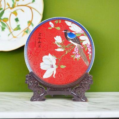 BỘ BA ĐĨA CẢNH HỌA TIẾT HOA LAN CAO CẤP